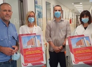 Tute protettive, calzari e visiere donati all’ospedale dal gruppo “Insieme per Ravenna”. In totale donati oltre 35 mila euro