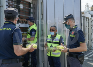 Fermato e sequestrato al porto un container con 11 tonnellate di uva da tavola contraffatta