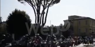 L’ultimo saluto a Sante Trioschi, icona del mondo del motociclismo: corteo di centauri verso il cimitero