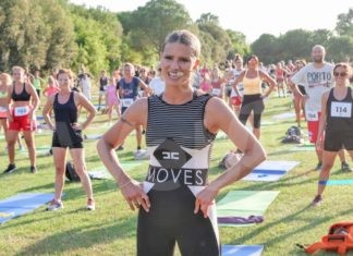 Michelle Hunziker travolgente con il suo IRON CIAPET a Cervia