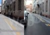 Ristretta la pista ciclabile di corso Matteotti, le critiche di Legambiente: “Le bici ora devono andare sul marciapiede ?”