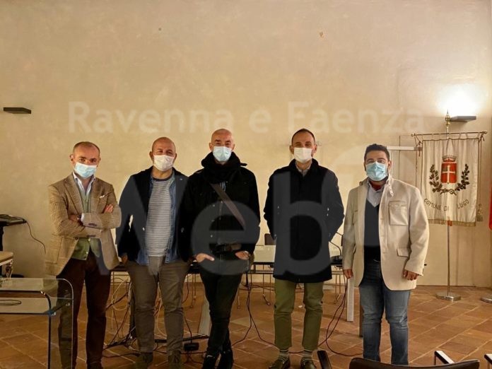 Da sinistra Gabriele Montanari, Roberto Bosi, Federico Babina, Marcello Bacchini e Davide Ranalli