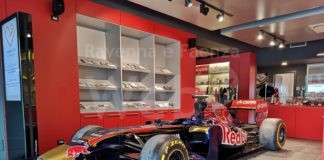 Una Toro Rosso nella sede di If per il ritorno della Formula 1 a Imola