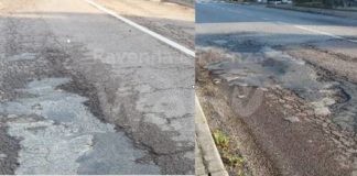 Ancisi (LpRa): Foglie di fico sulla reale indecente. Coprono solo le buche e con grave ritardo