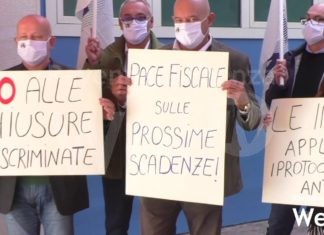 CNA, un sit-in di protesta per supportare i lavoratori in difficoltà: ” Le nostre imprese chiedono un futuro”