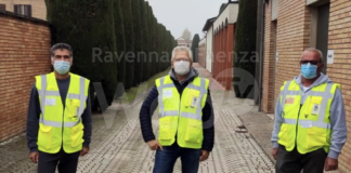 Cotignola: i volontari della Protezione civile impegnati nei cimiteri per la commemorazione dei defunti