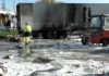 Camion a fuoco al casello di Faenza: grande paura nella mattinata