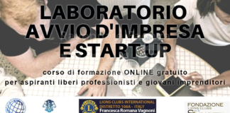 Un corso gratuito su avvio d’impresa e start up messo a disposizione dai Lions