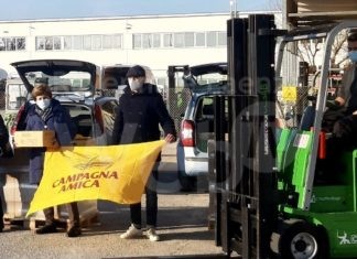 Altri 500 Kg di pasta donati da Coldiretti e Campagna Amica a Linea Rosa e mensa San Rocco