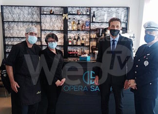 Nuovo ristorante a Massa Lombarda, il sindaco Daniele Bassi all’inaugurazione di “Opera Sapori Osteria Cucina”