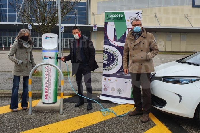 Inaugurazione colonnina ricarica elettronica Ravenna, Cinema City