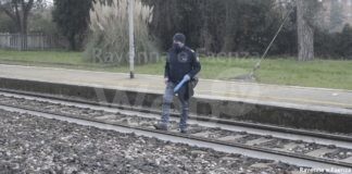 Inciampa mentre attraversa i binari e sbatte la testa contro il treno: donna ricoverata al Bufalini