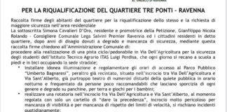 Quartiere Tre Ponti: nasce una petizione per chiedere una riqualificazione