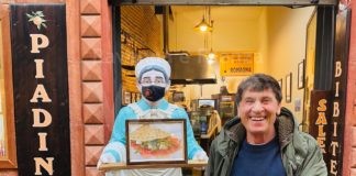 Gianni Morandi e la moglie in visita a Ravenna: “Naturalmente abbiamo mangiato la piadina romagnola”