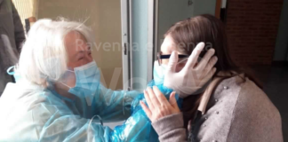 Alfonsine: una parete speciale per riabbracciare i propri cari alla casa protetta