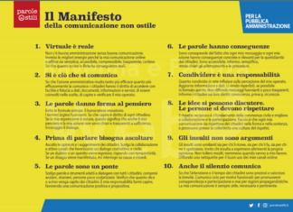 Il Comune aderisce al “Manifesto della comunicazione non ostile”