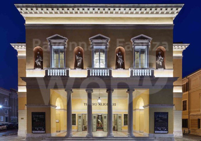 RAVENNA 12/12/2020. NUOVA ILLUMINAZIONE TEATRO ALIGHIERI