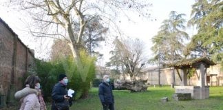 Bagnacavallo: un sopralluogo al Parco delle Cappuccine in vista della riapertura ad aprile