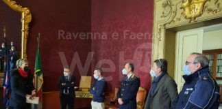 Il nuovo questore Stellino in visita a Faenza