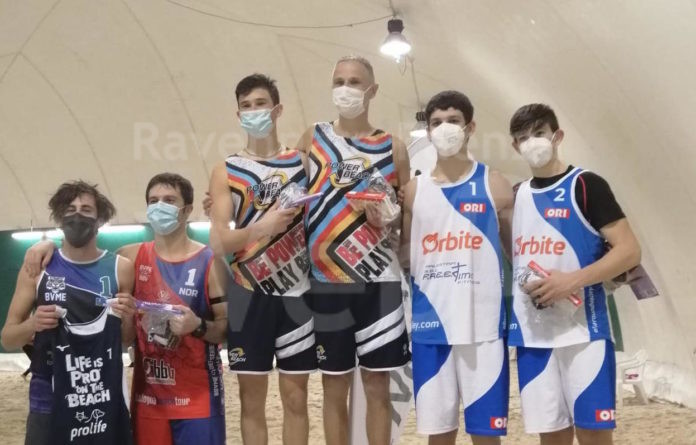 Il podio della tappa di Rovigo