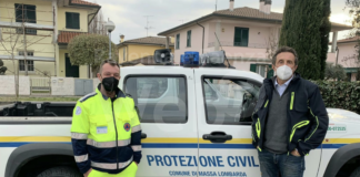 Massa Lombarda: l’altoparlante della Protezione Civile invita al rispetto delle regole anti-Covid