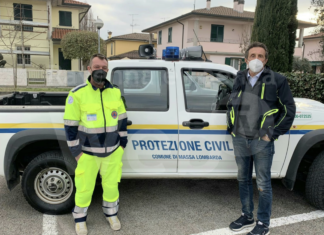 Massa Lombarda: l’altoparlante della Protezione Civile invita al rispetto delle regole anti-Covid