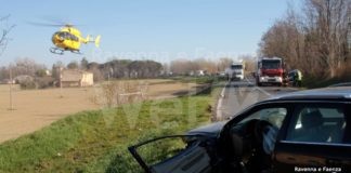 Schianto fra due auto a Ghibullo: due persone ferite. Disagi lungo la Ravegnana