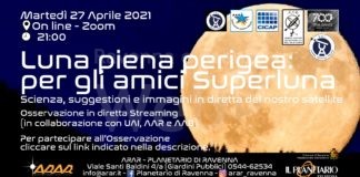 Superluna: diretta streming con gli astrofili ravennati