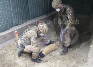 Unione: ordigno bellico di via Felisio, iniziate le operazioni di rimozione