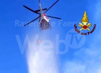 Bosco a fuoco fra San Cassiano e San Martino in Gattara