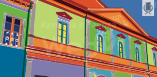 Teatro Comunale di Russi: cartolina dedicata per il 20° anniversario dalla riapertura dopo il restauro