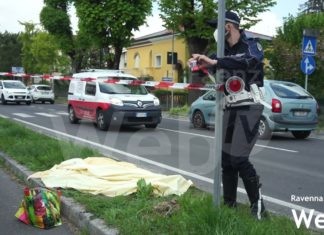 Bagnacavallo: anziano muore sul colpo mentre attraversa la strada investito da un furgone