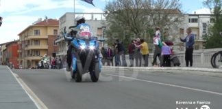 Passaggio di tappa del Giro a Faenza
