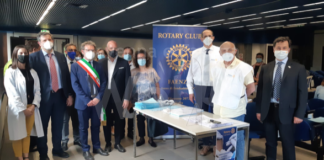 Il Rotary conferma il proprio impegno nell’hub vaccinale in fiera