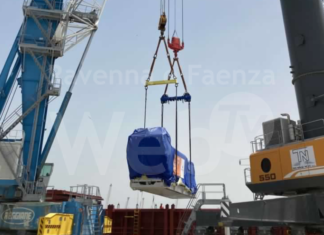 Gruppo Sapir: tre generatori da 184 tonnellate sbarcano al porto di Ravenna