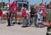 Manifestazione in darsena del Partito Comunista a Ravenna