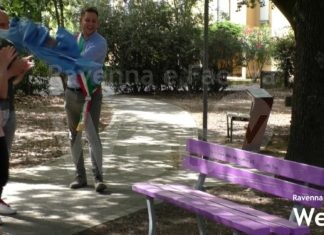 Inaugurata a Castel Bolognese la panchina della gentilezza