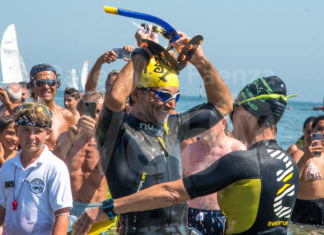A nuoto dalla Croazia a Cervia, Andrea di Giorgio riesce nell’impresa: è la traversata più lunga nell’Adriatico
