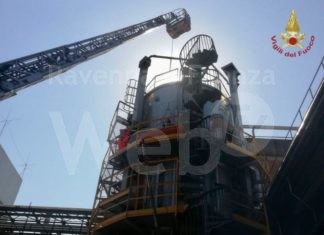 Faenza: operaio colto da malore a 15 metri di altezza soccorso dai Vigili del Fuoco