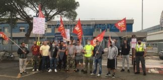 Terzo giorno di sciopero dei lavoratori di Cofari e Logitec alla Marcegaglia