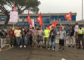 Terzo giorno di sciopero dei lavoratori di Cofari e Logitec alla Marcegaglia