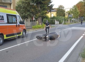 Incidente a Bagnacavallo, motociclista trasportato a Cesena