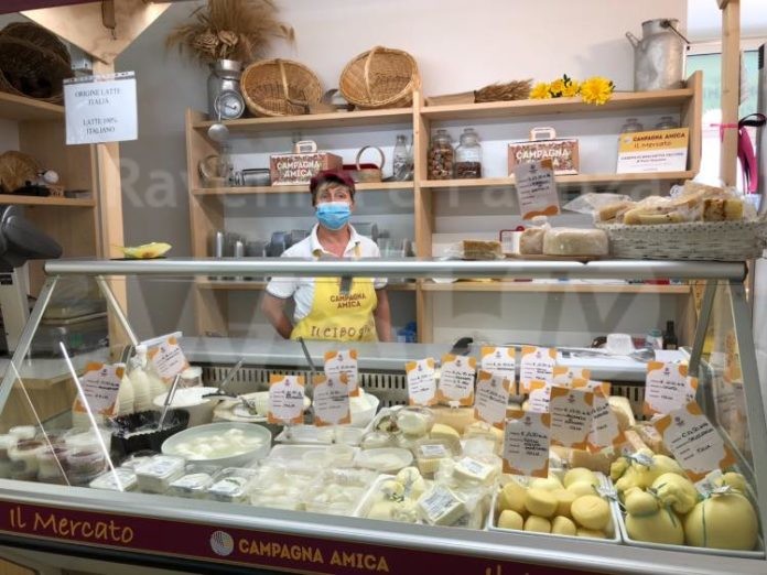 banco formaggi mercato