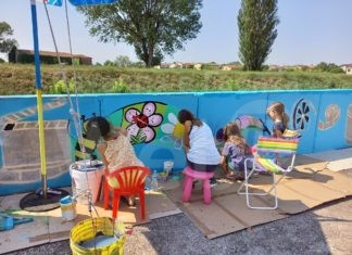 Realizzazione del laboratorio “Un paese per l’Arte”. Muralesestreet art a Fosso Ghiaia