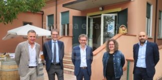 Il rettore dell’Alma Mater in visita alla sede universitaria di Tebano