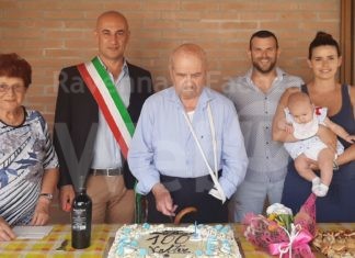 100 anni per Valter Agarici: festa a Fusignano