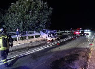 Incidente stradale nella notte: sei i feriti
