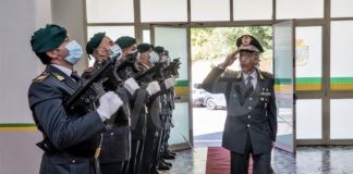 GDF: Il Comandante Regionale, Generale di Divisione Giuseppe Gerli, in visita al comando provinciale