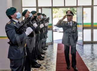 GDF: Il Comandante Regionale, Generale di Divisione Giuseppe Gerli, in visita al comando provinciale