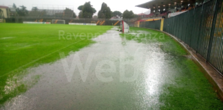 Allo stadio Benelli partita rinviata per impraticabilità del campo a causa delle forti piogge